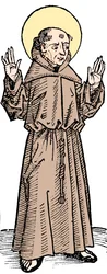 St. Franciscus van Assisi, Italiaanse priester en oprichter van de Franciscaner orde, 1493