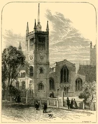 St. Margarets Kerk, vanuit het Noordwesten, 1881