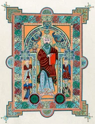 Sint Mattheüs uit het Boek van Kells, ca. 800