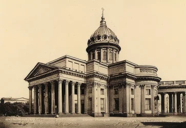 Sint-Petersburg, Rusland. De Kazankathedraal