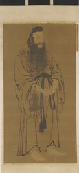Staand figuur van Lü Dongbin, Ming-dynastie, 1368-1644
