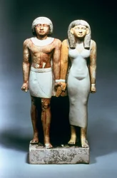 Standbeeld van Egyptisch koppel, 5e dynastie