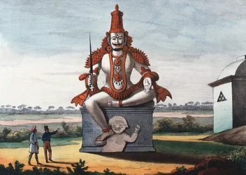 Standbeeld van een hindoeïstische boze geest, 1828