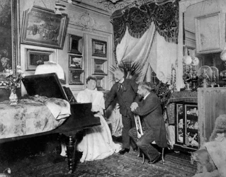 Stephane Mallarme, Franse dichter en criticus, ca. 1890s