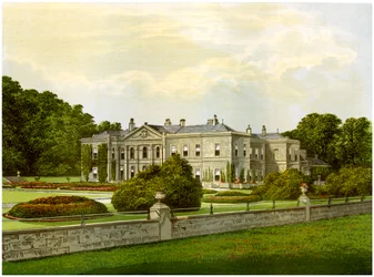 Studley Royal, Yorkshire, huis van de Markies van Ripon, c1880
