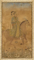 Sultan Abdullah Qutb Shah 1614-74 te paard, ca. 1635