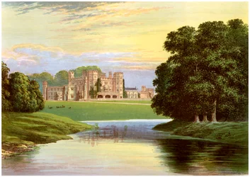 Sundorne Kasteel, nabij Shrewsbury, Shropshire, huis van de familie Corbet-Pigott, c1880