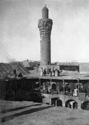 Suq al-Ghazl Minaret, Bagdad, Irak, 1917-1919