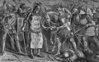 Overgave van de Koning van Frankrijk bij Poitiers, september 1356, ca. 1880