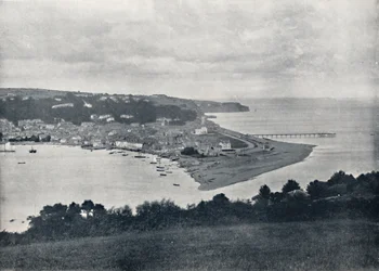 Teignmouth - Algemeen uitzicht op de Dene, 1895