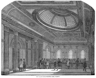 Telling room, National Bank of Scotland, Glasgow, ca. 1860