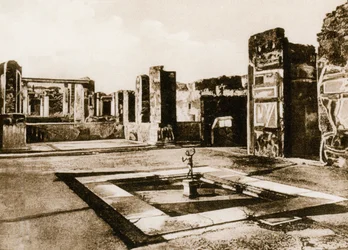 Tempio di Apollo, Pompeii, Italië, ca. 1900s