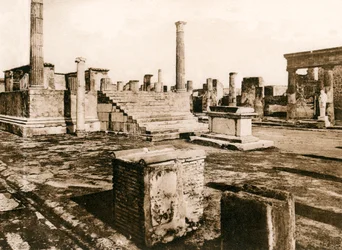 Tempio di Giove, Pompeii, Italië, ca. 1900s
