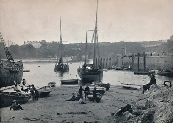 Tenby - In de haven, 1895