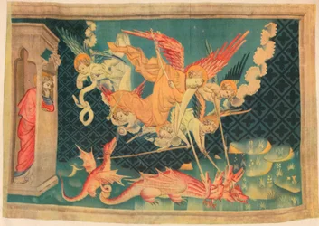 De Apocalyps. St. Michael en zijn agenten overwinnen de draak