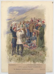 De Aprilopstand 1878. Onderhandelingen bij het hoofdkwartier van de opstandelingen, 1878