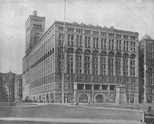 Het Auditorium, Chicago, Illinois, VS, ca. 1900