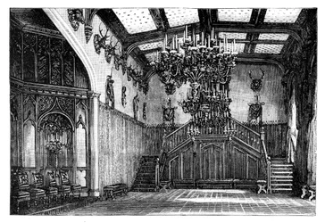 De balzaal, Balmoral Castle, Schotland