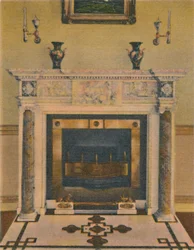 De schouw van de banketzaal