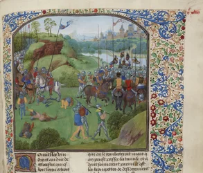 De slag bij Radcot Bridge op 19 december 1387, ca. 1470-1475
