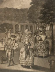 De schoonheden van Bagnigge Wells, Londen, laat 18e eeuw