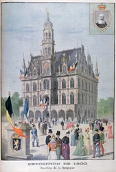 Het Belgische paviljoen op de Wereldtentoonstelling van 1900, Parijs, 1900