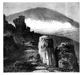 De Brocken, of Blocksberg, Harzgebergte, Duitsland