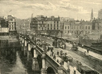 De Broomielaw-brug, Glasgow, 1898