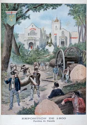 Het Canadese paviljoen op de Wereldtentoonstelling van 1900, Parijs, 1900