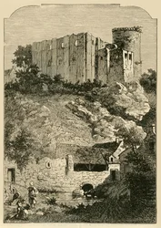 Het Kasteel van Falaise en de Fontein van Arlette, 1890