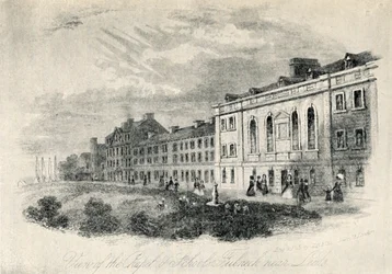 De Kapel en Scholen, Fulneck nabij Leeds, 19e eeuw, 1947