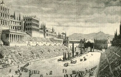 Het Circus Maximus restauratie, 1890