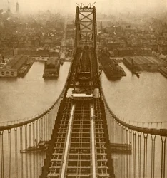 De Delaware River Suspension Bridge, ca. 1930