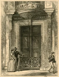 De deur van Saddlers Hall