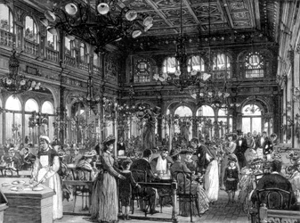 Het Duval Restaurant aan de Quai de Billy, Parijs, 1889