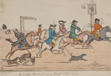 De Paasjacht in Epping Forest, Tweede Plaat, ca. 1810