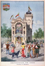 Het Ecuadoraanse paviljoen op de Wereldtentoonstelling van 1900, Parijs, 1900