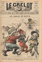 De Engelsen in Egypte. Karikatuur uit Le Grelot, 22 maart 1896, 1896