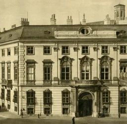 De federale kanselarij, Ballhausplatz, Wenen, Oostenrijk