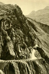De Flexenpas, Vorarlberg, Oostenrijk, ca. 1935