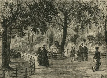 De Bloemenwandelingen, Kensington Gardens, ca. 1876