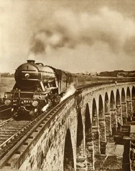 The Flying Scotsman...non-stop rit tussen Kings Cross en Newcastle, 11 juli 1927