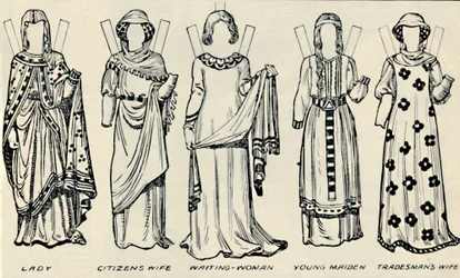 De galerij van Britse kostuums: Wat mannen en vrouwen droegen in de tijd van Hendrik III