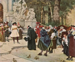 De Grote Keurvorst ontvangt immigranten, 1936