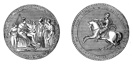 Het grote zegel van koning George IV