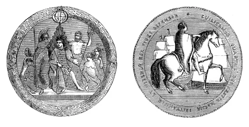 Het grote zegel van koning Willem IV, ca. 1895