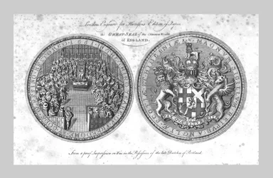 Het Grote Zegel van het Gemenebest van Engeland, 1785