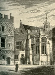 De hal, vanaf de Brewhouse Yard