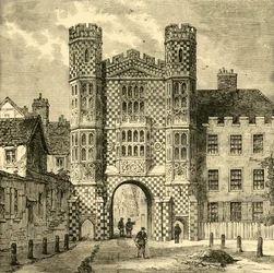 De Holbein Poort, Whitehall, 1881