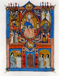 De ideale staat van de Sainte Abbaye, ca. 1300